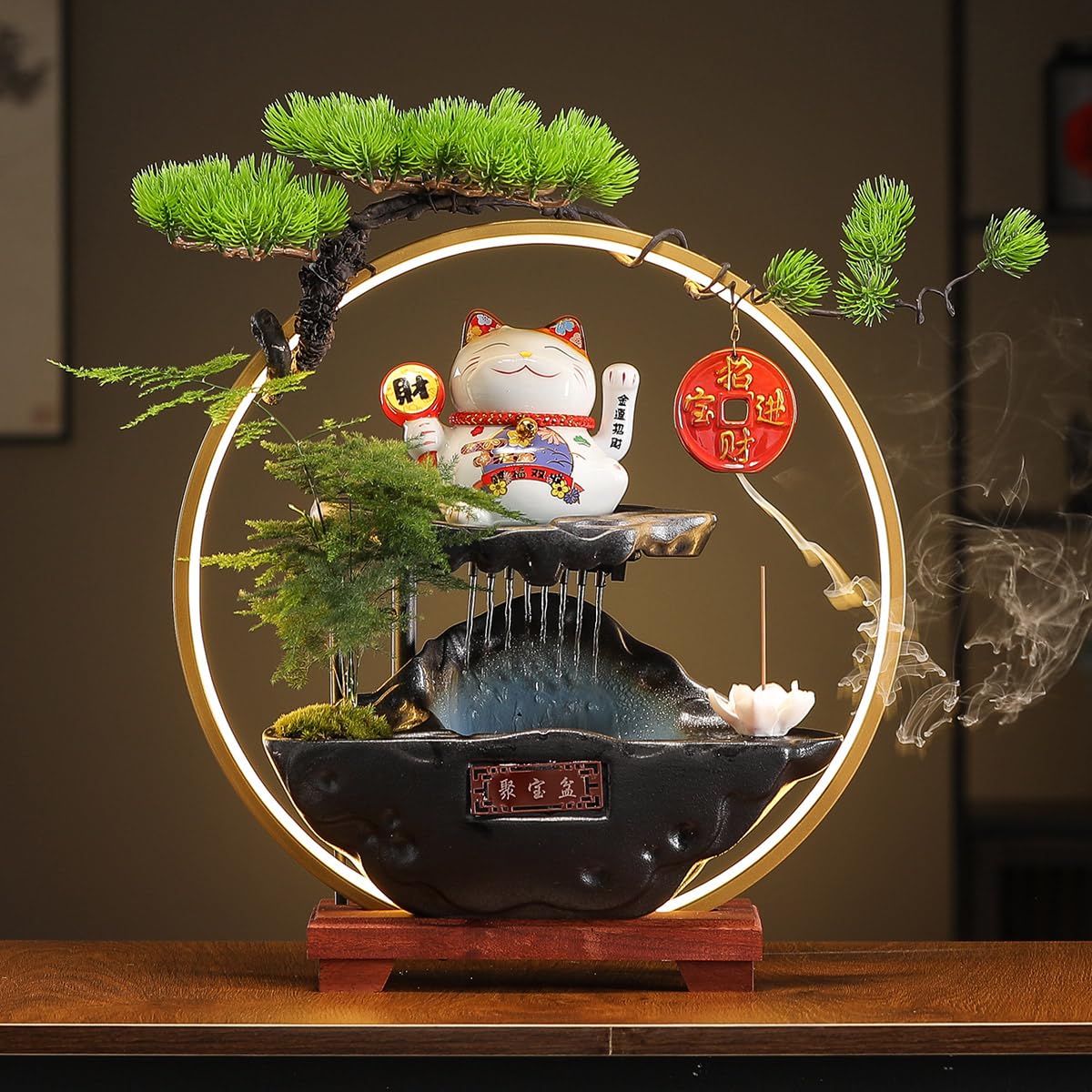 Amazon.com: TXYXT Desk Waterfall Fountain Indoor with Chinese